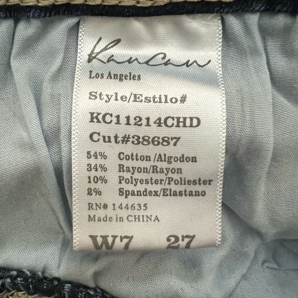 KanCan skinny jeans size 27, 28”inseam, 9.5”rise - Picture 3 of 4